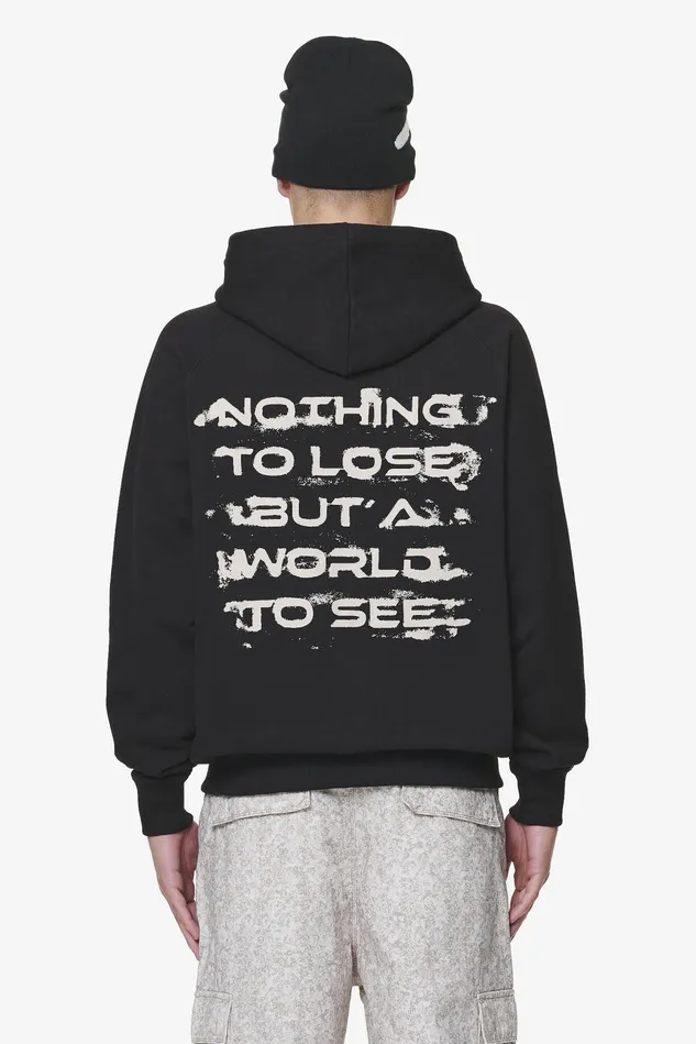 Men Pegador Zip Hoodies Condor Raglan Sweat Jacket Black
