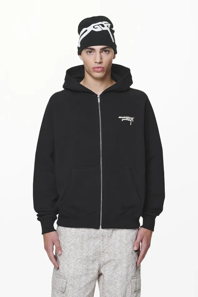 Men Pegador Zip Hoodies Condor Raglan Sweat Jacket Black Men Pegador Zip Hoodies Condor Raglan Sweat Jacket Black