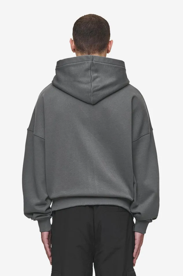 Men Pegador Zip Hoodies Hogan Boxy Sweat Jacket Washed Anthracite Men Pegador Zip Hoodies Hogan Boxy Sweat Jacket Washed Anthracite