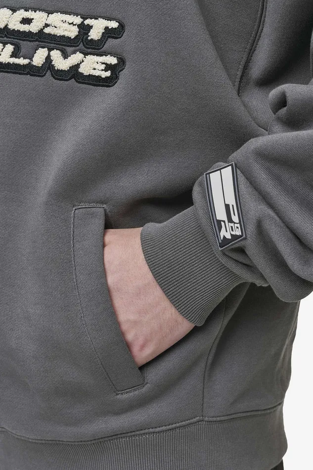 Men Pegador Zip Hoodies Hogan Boxy Sweat Jacket Washed Anthracite Men Pegador Zip Hoodies Hogan Boxy Sweat Jacket Washed Anthracite