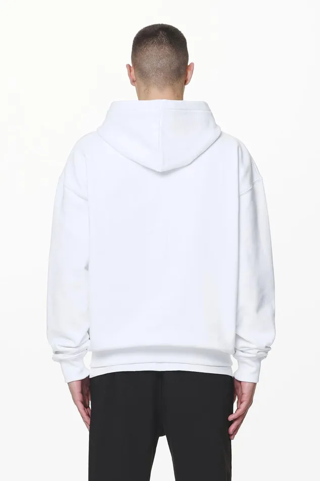 Men Pegador Zip Hoodies Logo Oversized Sweat Jacket White Men Pegador Zip Hoodies Logo Oversized Sweat Jacket White