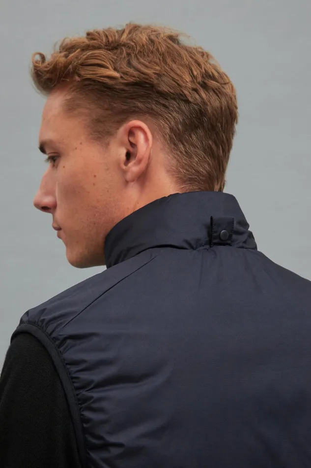 Men Pertex Quantum Midlayer Vest Dark Navy Norse Projects Outerwear