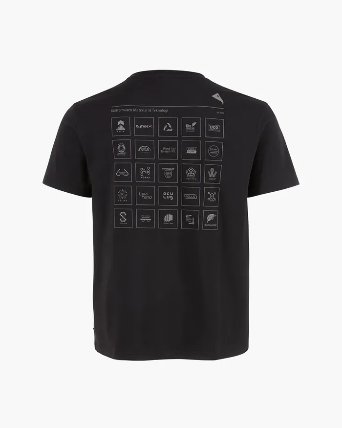 Men Runa Elements Organic Cotton Short Sleeve Tee Raven Klttermusen TShirts