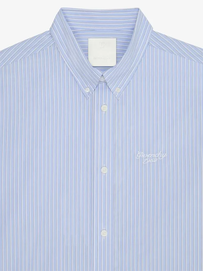Men Shirts Givenchy GIVENCHY 1952 Shirt In Cotton Light Blue Men Shirts Givenchy GIVENCHY 1952 Shirt In Cotton Light Blue