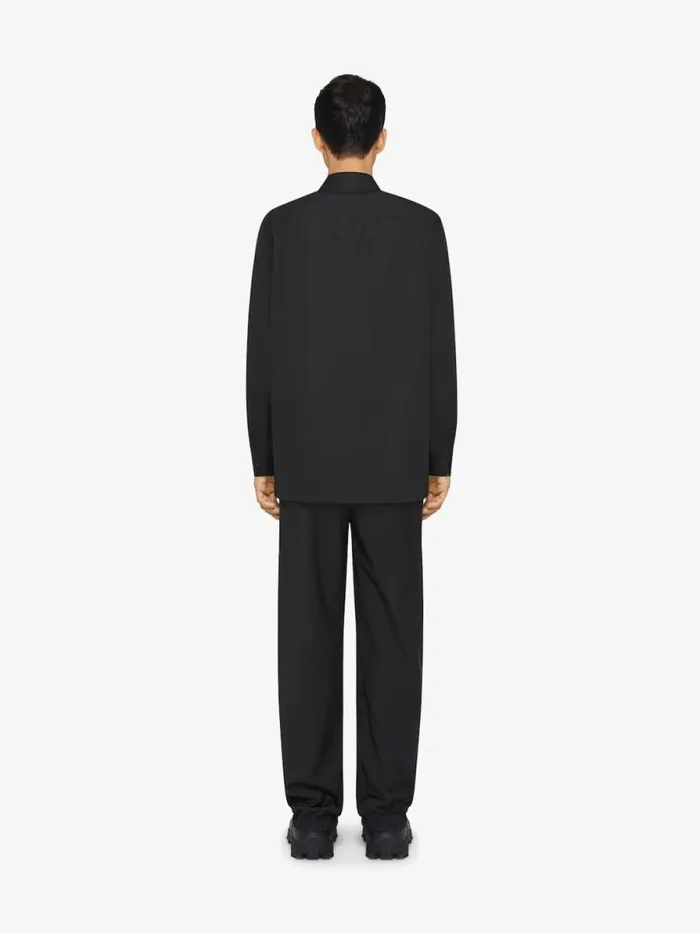 Men Shirts Givenchy Shirt In Poplin Black