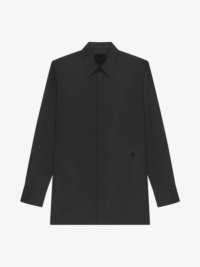 Men Shirts Givenchy Shirt In Poplin Black
