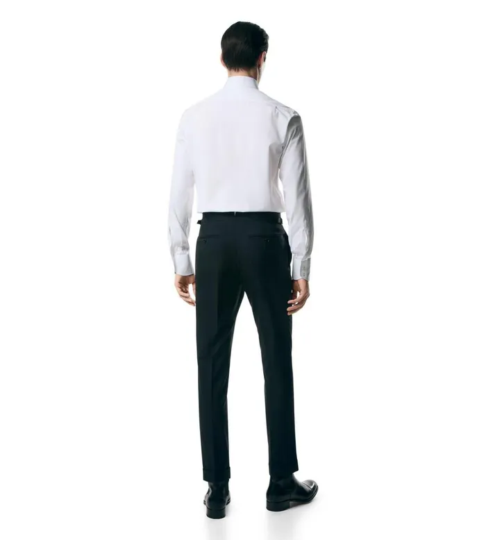 Men Shirts Tom Ford Poplin Classic Fit Shirt Optical White Men Shirts Tom Ford Poplin Classic Fit Shirt Optical White
