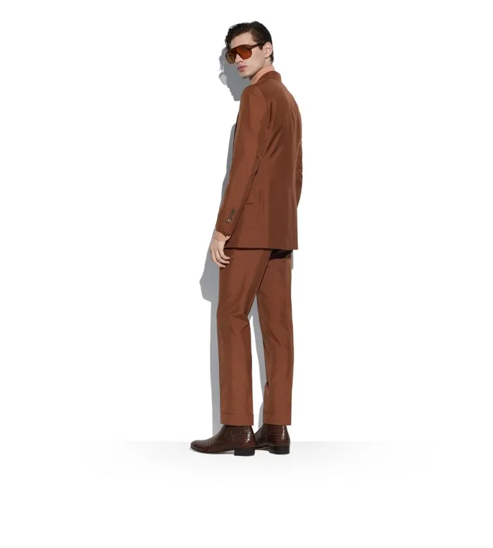 Men Shirts Tom Ford Viscose Silk Toile Slim Fit Shirt Nude Men Shirts Tom Ford Viscose Silk Toile Slim Fit Shirt Nude