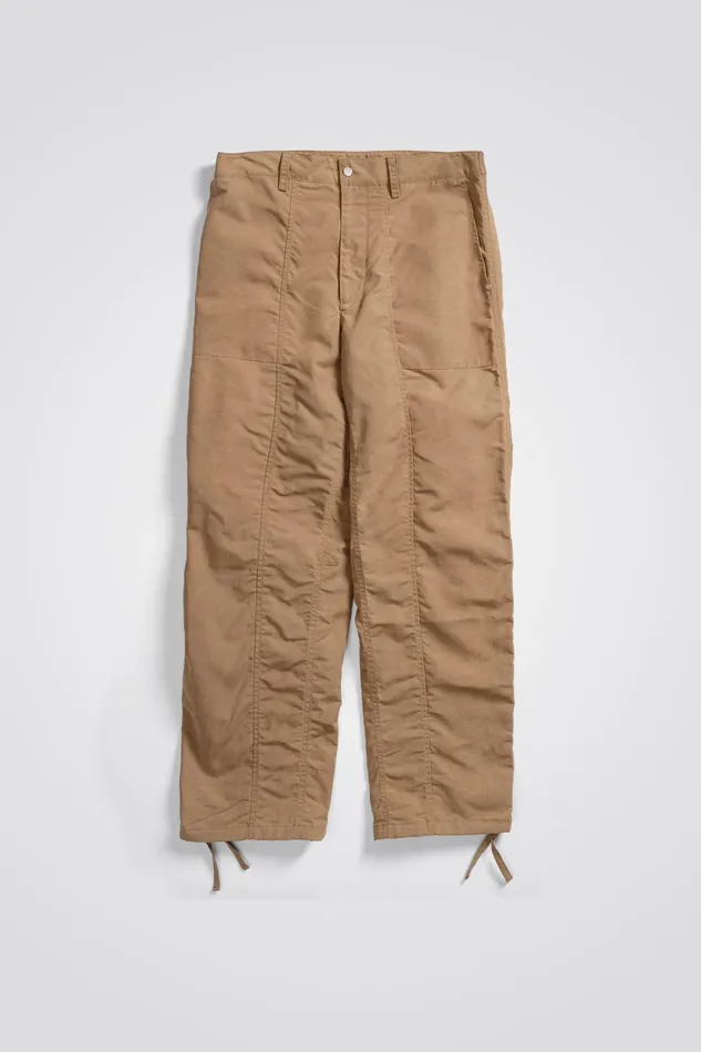 Men Sigur Waxed Nylon Fatigue Trouser Camel Norse Projects Trousers