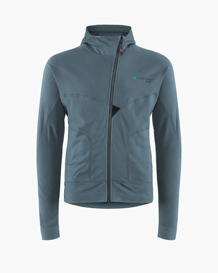Men Sigyn Hooded Zip Thistle Blue Klttermusen Fleeces and Sweaters