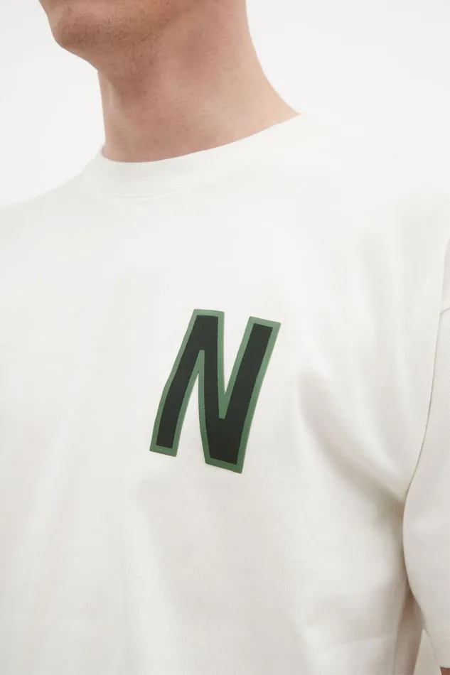 Men Simon Loose Organic Heavy Jersey Large N TShirt Ecru Norse Projects TShirts