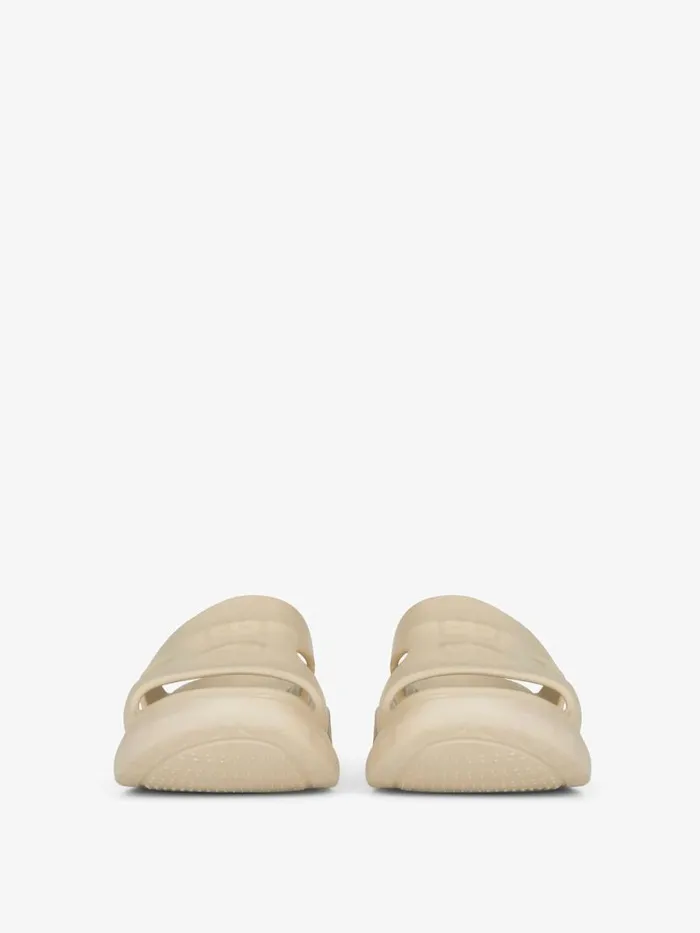 Men Slides and Sandals Givenchy Marshmallow Flat Sandals In Rubber Beige Men Slides and Sandals Givenchy Marshmallow Flat Sandals In Rubber Beige