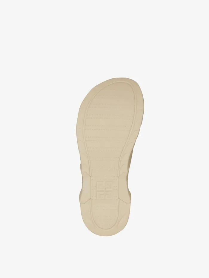 Men Slides and Sandals Givenchy Marshmallow Flat Sandals In Rubber Beige Men Slides and Sandals Givenchy Marshmallow Flat Sandals In Rubber Beige