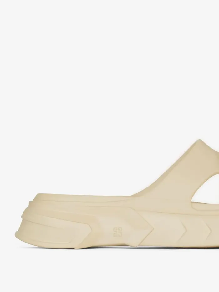 Men Slides and Sandals Givenchy Marshmallow Flat Sandals In Rubber Beige Men Slides and Sandals Givenchy Marshmallow Flat Sandals In Rubber Beige