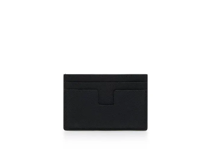Men Small Leather Goods Tom Ford Small Grain Leather Cardholder Black Men Small Leather Goods Tom Ford Small Grain Leather Cardholder Black