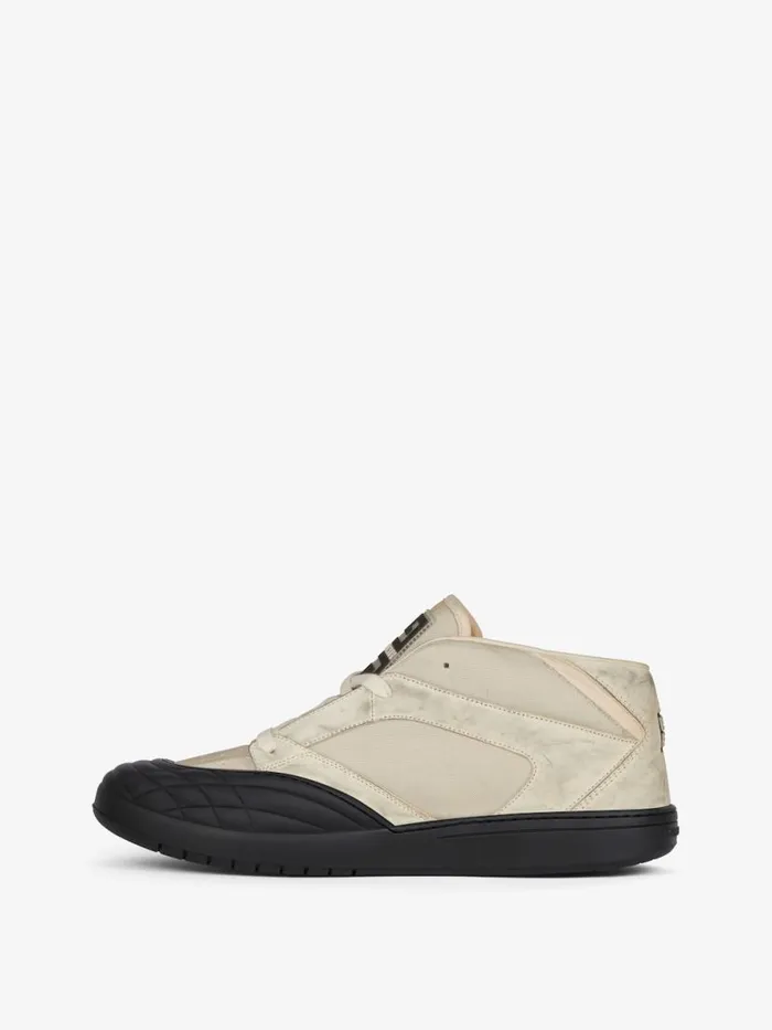 Men Sneakers Givenchy Skate Sneakers In Nubuck And Synthetic Fiber White Men Sneakers Givenchy Skate Sneakers In Nubuck And Synthetic Fiber White