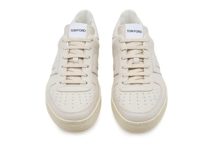 Men Sneakers Tom Ford Smooth Leather Radcliffe Sneaker Marble Men Sneakers Tom Ford Smooth Leather Radcliffe Sneaker Marble