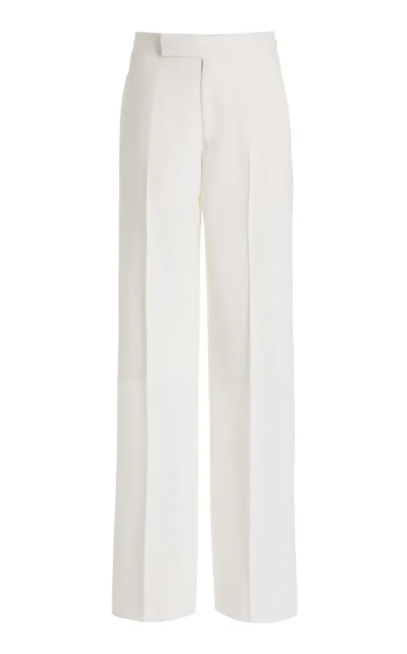 Men Suits Gabriela Hearst Vista Pant In Ivory Virgin Wool Twill