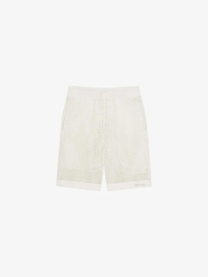 Men TShirts Givenchy Bermuda Shorts In Crochet Ivory