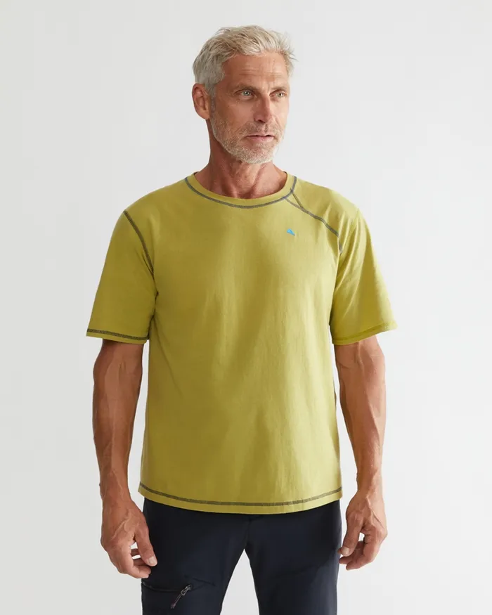 Men Torre Short Sleeve Tee Leaf Green Klttermusen TShirts