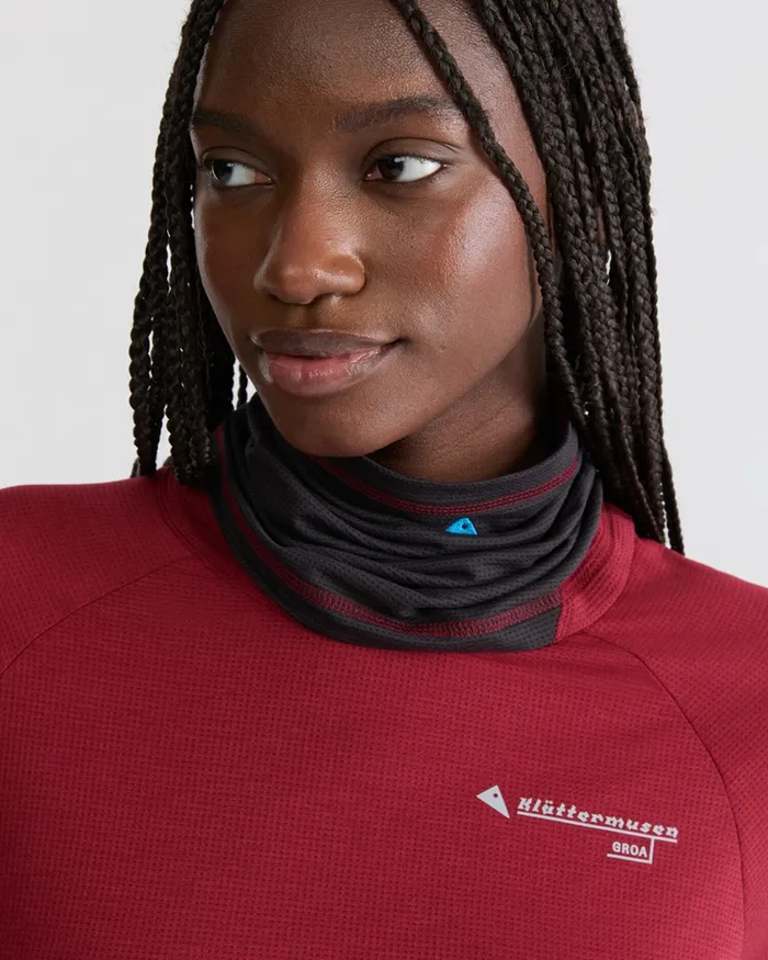 MenWomen Allvis Neck Gaiter Raven Klttermusen Scarves and Neckwarmers