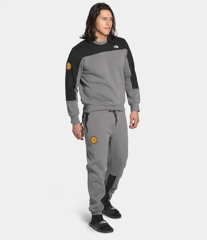 Mens The North Face Active Bottoms Graphic Collection Pant Tnf Medium Grey Heathertnf Black