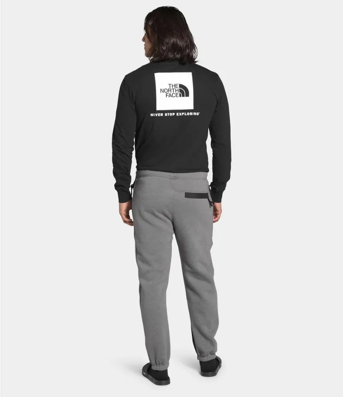 Mens The North Face Active Bottoms Graphic Collection Pant Tnf Medium Grey Heathertnf Black