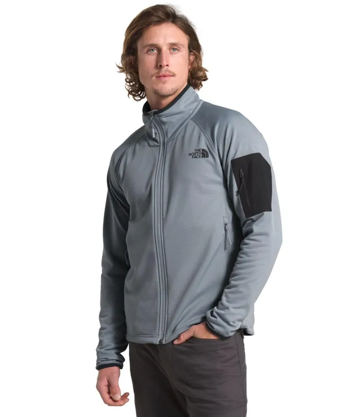Mens The North Face Fleece Borod Full Zip Mid Greytnf Black