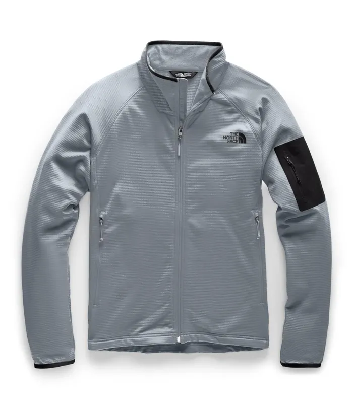 Mens The North Face Fleece Borod Full Zip Mid Greytnf Black