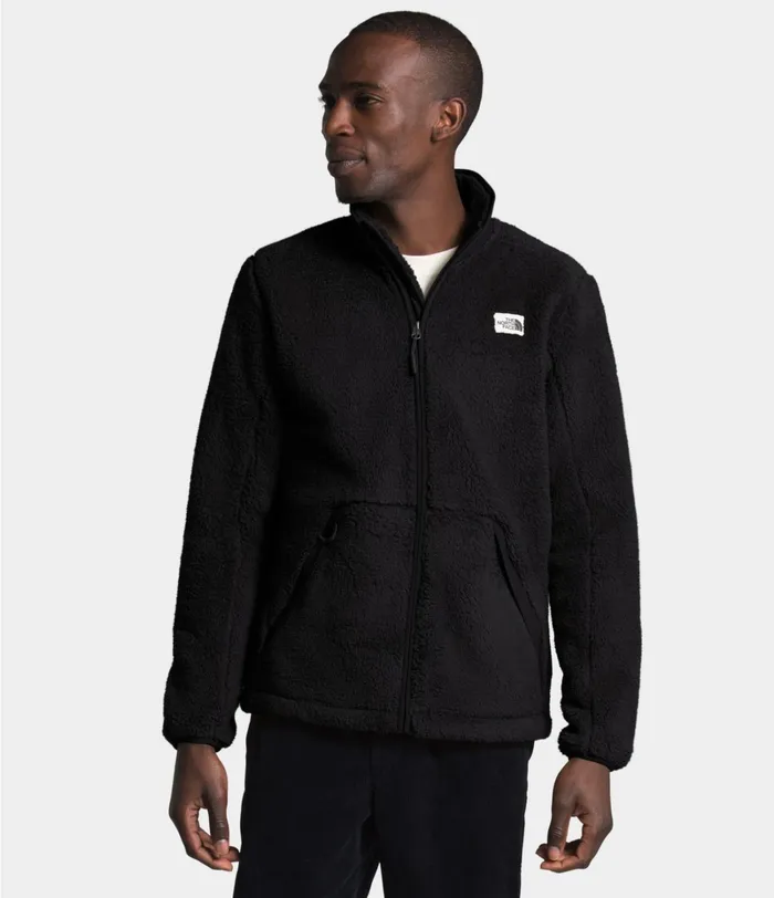 Mens The North Face Fleece Campshire FullZip Jacket Tnf Black