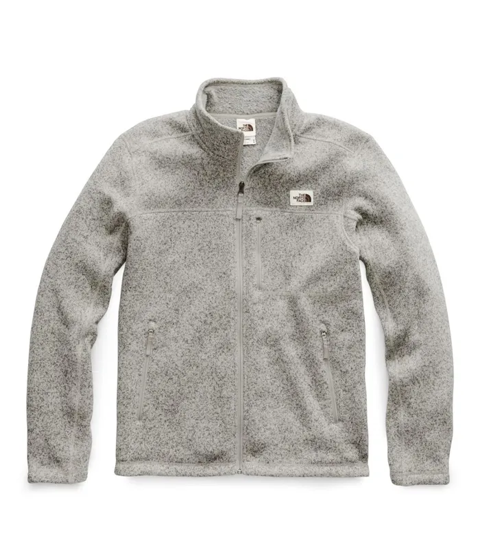 Mens The North Face Fleece Gordon Lyons FullZip Jacket Granite Bluff Tan Heather