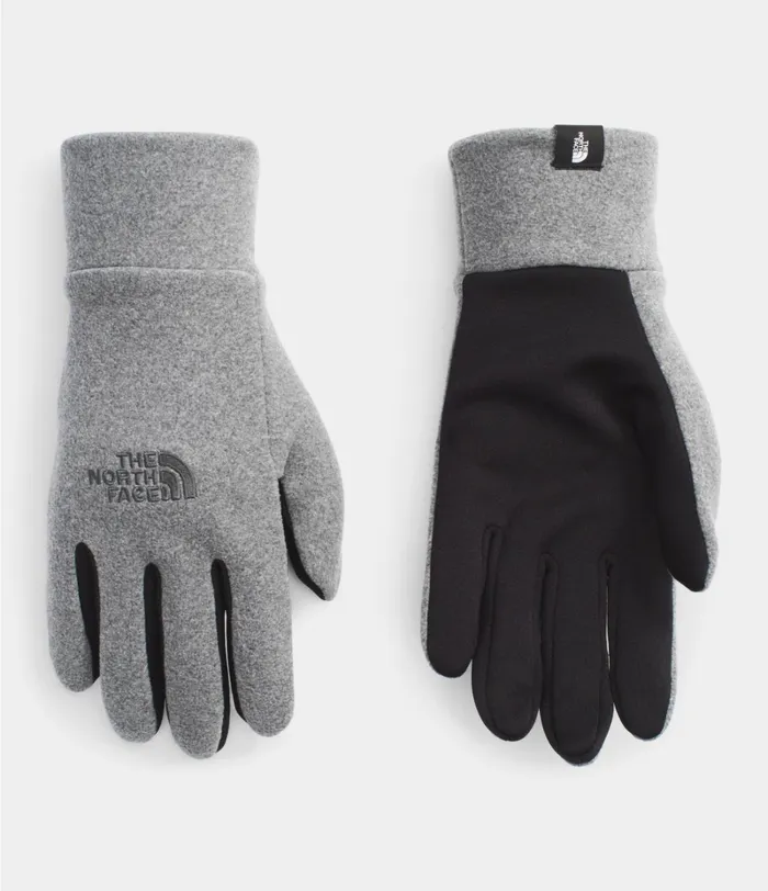 Mens The North Face Gloves TKA 100 Glacier Glove Tnf Medium Grey Heather