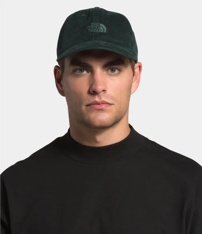 Mens The North Face Hats Heritage Cord Cap Scarab Green