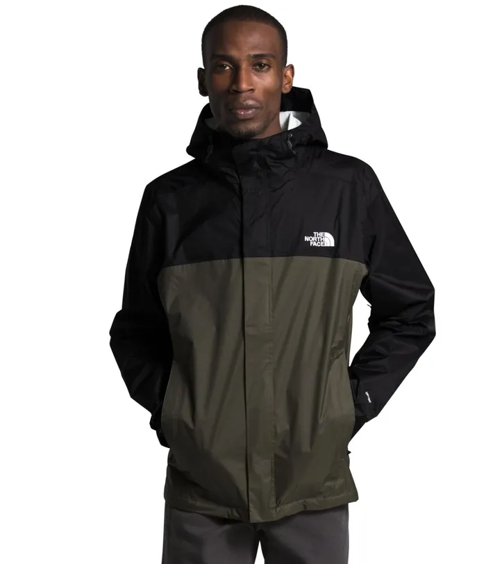Mens The North Face Rainwear Venture 2 Jacket Tnf Blacknew Taupe Green