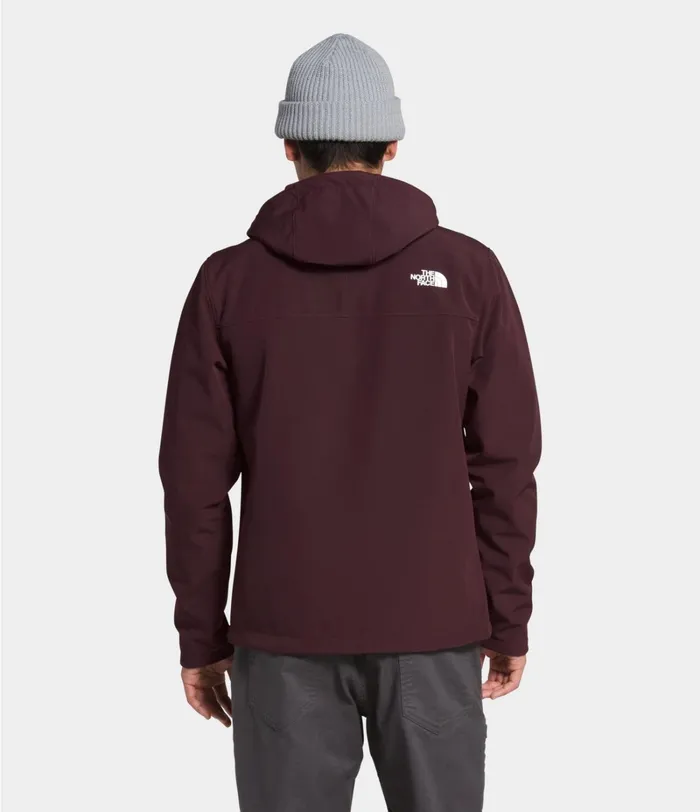 Mens The North Face Softshell Apex Bionic Hoodie Root Brown