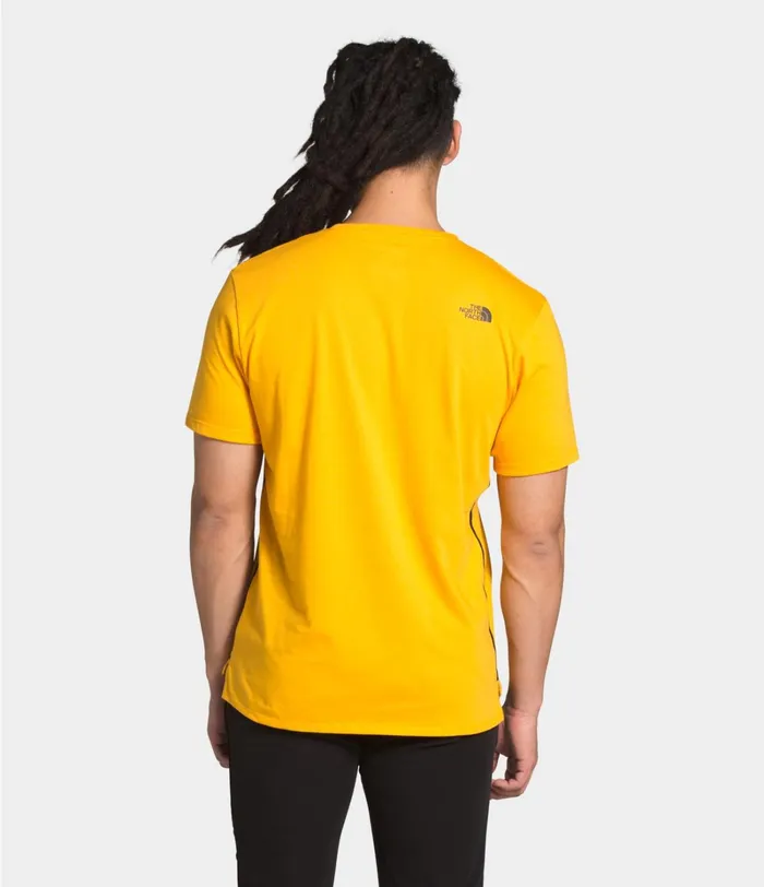 Mens The North Face TShirts North Dome Active Short Sleeve Summit Gold