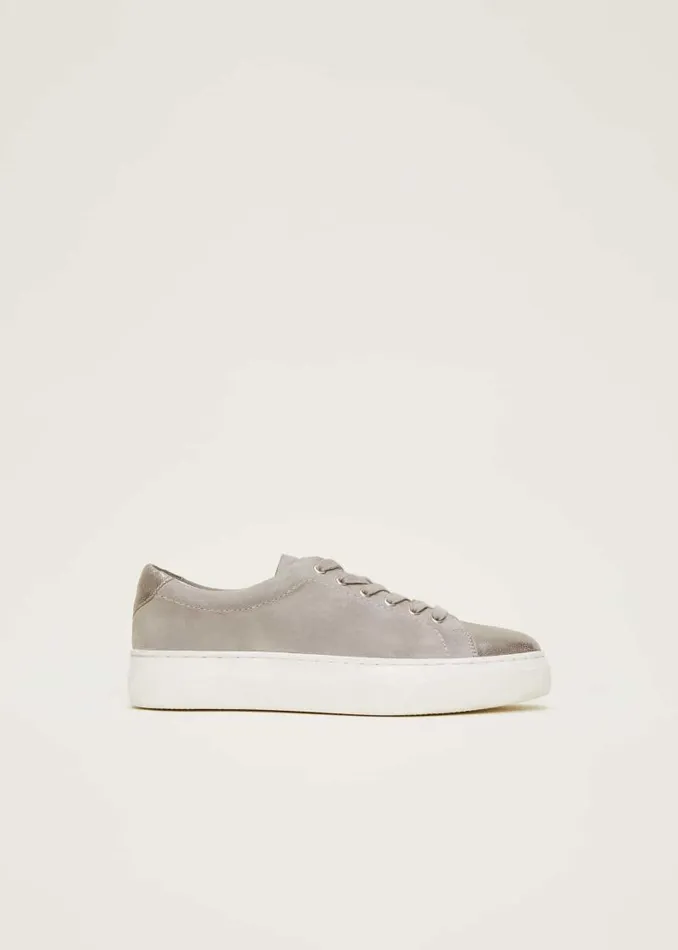 Metallic Trainer Grey Women Phase Eight Trainers