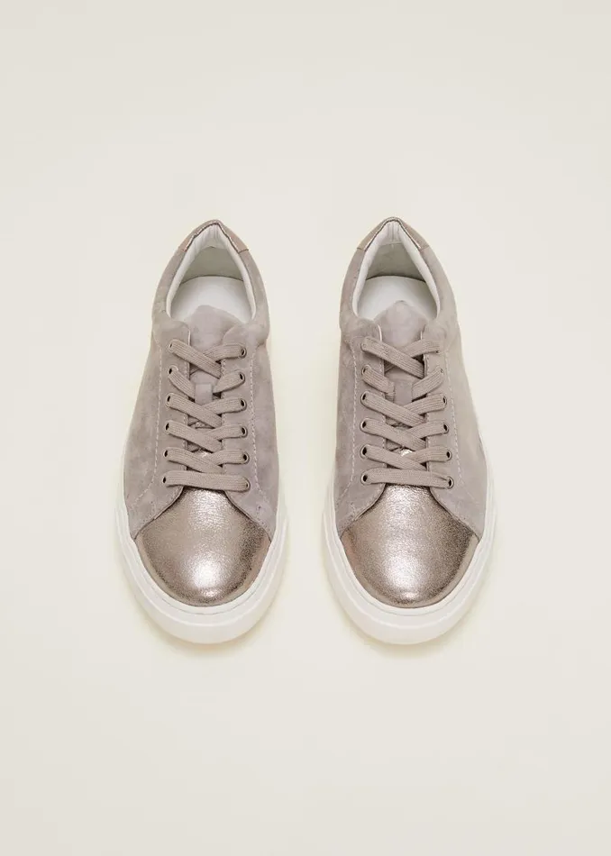 Metallic Trainer Grey Women Phase Eight Trainers
