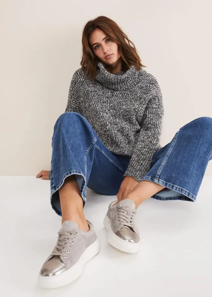Metallic Trainer Grey Women Phase Eight Trainers