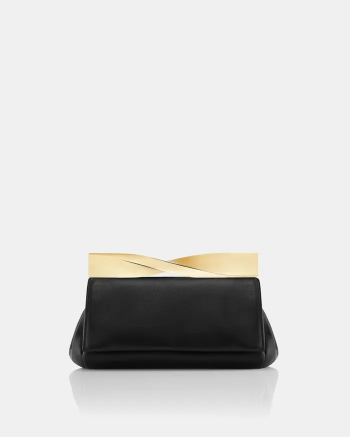 Mini Twist Clutch Black Women Aquazzura Shoulder Bags Mini Twist Clutch Black Women Aquazzura Shoulder Bags