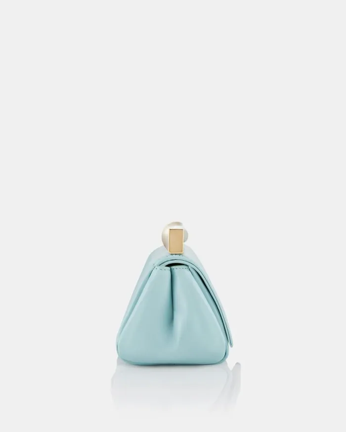 Mini Twist Clutch Blue Women Aquazzura Shoulder Bags