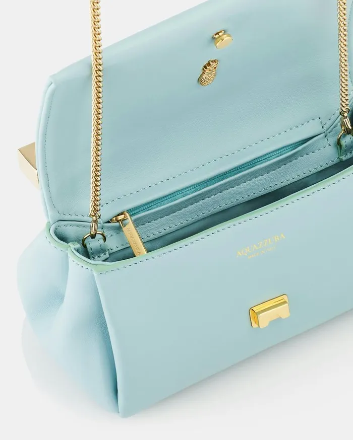 Mini Twist Clutch Blue Women Aquazzura Shoulder Bags Mini Twist Clutch Blue Women Aquazzura Shoulder Bags