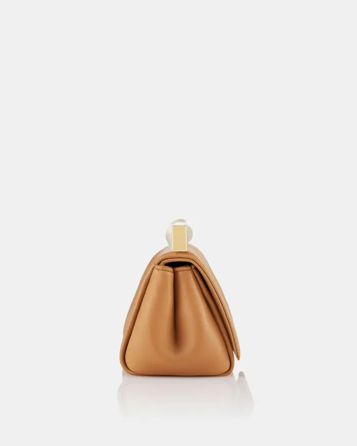 Mini Twist Clutch Brown Women Aquazzura Clutch Bags