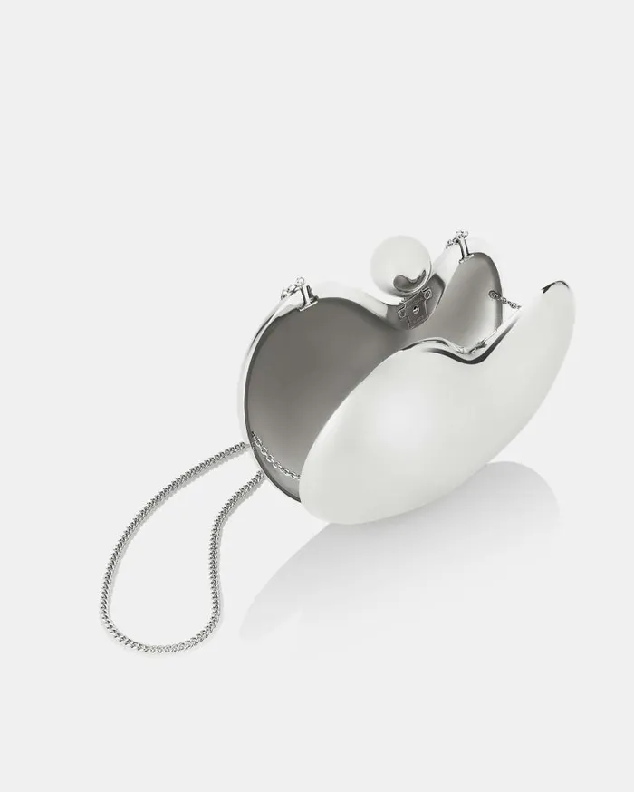 Minimalist Clutch Silver Women Aquazzura Clutch Bags Minimalist Clutch Silver Women Aquazzura Clutch Bags