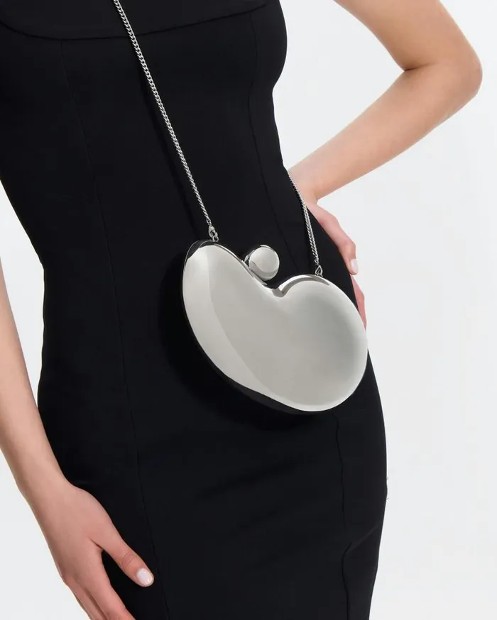Minimalist Clutch Silver Women Aquazzura Clutch Bags Minimalist Clutch Silver Women Aquazzura Clutch Bags