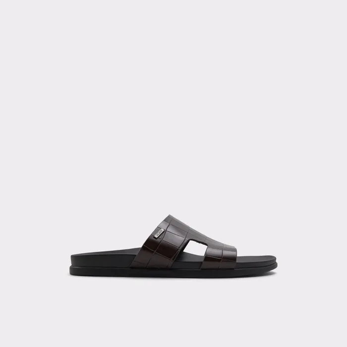 Mondi Dark Brown Men ALDO Sandals and Slides