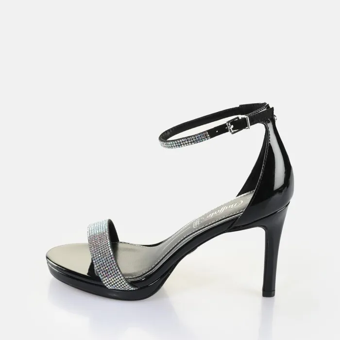 Monroe 2 Schwarzsilber Buffalo Heels