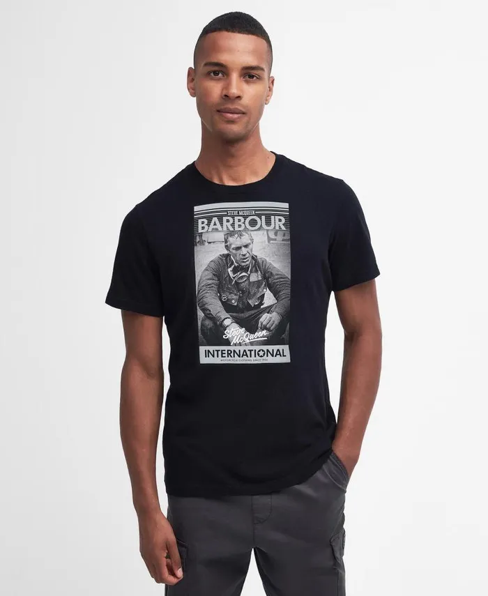 Mount TShirt Grey Marl Men Barbour TShirts