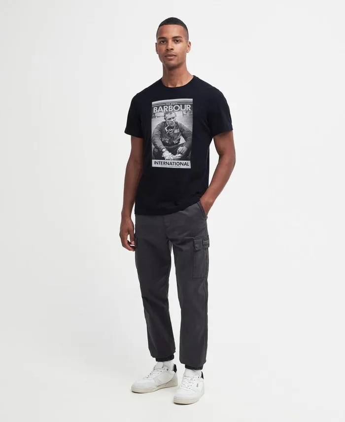 Mount TShirt Grey Marl Men Barbour TShirts