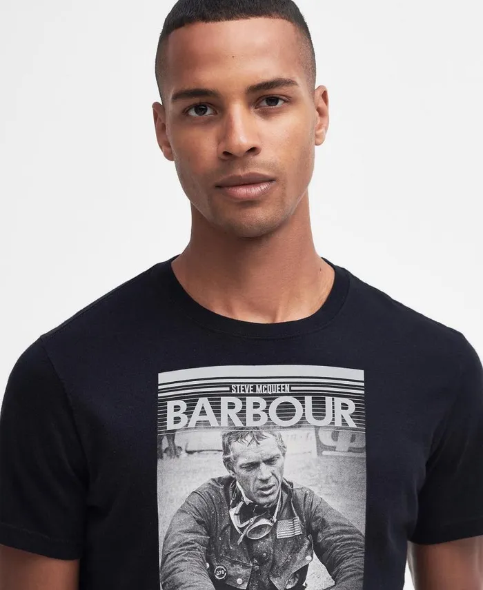 Mount TShirt Grey Marl Men Barbour TShirts